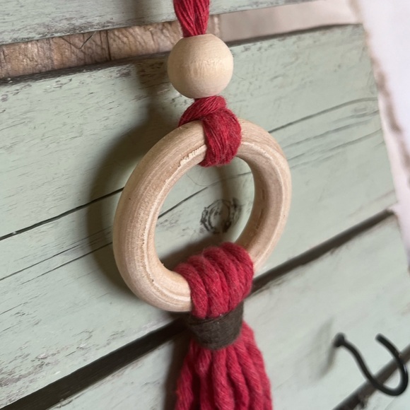 Christmas Tree Ornament // Hand Made Macrame - Picture 2 of 3